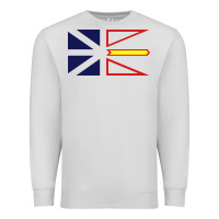 Dove Grey Newfoundland and Labrador Flag - 3 Color Premium Sweatshirt - longCreatives