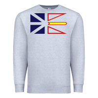 Heather Grey Newfoundland and Labrador Flag - 3 Color Premium Sweatshirt - longCreatives