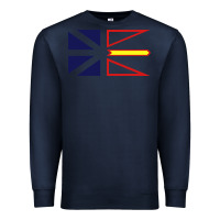 Navy Newfoundland and Labrador Flag - 3 Color Premium Sweatshirt - longCreatives