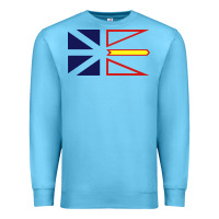 Ocean Blue Newfoundland and Labrador Flag - 3 Color Premium Sweatshirt - longCreatives