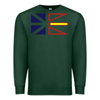 Sports Green Newfoundland and Labrador Flag - 3 Color Premium Sweatshirt - longCreatives