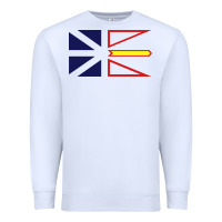 White Newfoundland and Labrador Flag - 3 Color Premium Sweatshirt - longCreatives