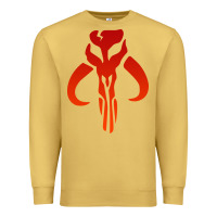 Antique Gold Mando Mythosaur Skull Sticker Premium Sweatshirt - longCreatives