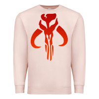 Pale Pink Mando Mythosaur Skull Sticker Premium Sweatshirt - longCreatives