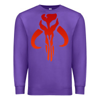 Purple Mando Mythosaur Skull Sticker Premium Sweatshirt - longCreatives