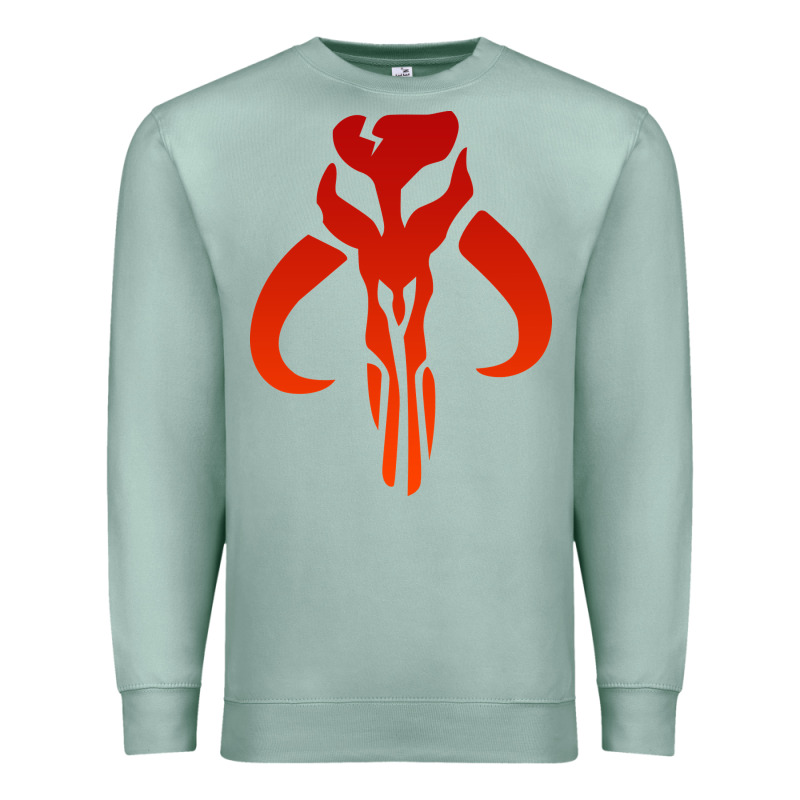 Mando Mythosaur Skull Sticker Premium Sweatshirt by longCreatives | Teevron