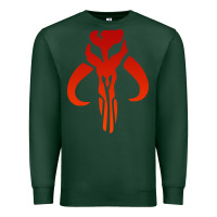 Sports Green Mando Mythosaur Skull Sticker Premium Sweatshirt - longCreatives