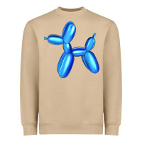 Mushroom Blue Dog Balloon Heavyweight Sweatshirt - Artiststas
