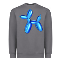 Storm Blue Dog Balloon Heavyweight Sweatshirt - Artiststas