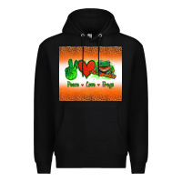 Black peace love frogs Premium Hoodie - Jasminsmagicworld