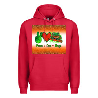 Cardinal peace love frogs Premium Hoodie - Jasminsmagicworld