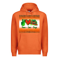 Carrot peace love frogs Premium Hoodie - Jasminsmagicworld