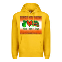 Lemon peace love frogs Premium Hoodie - Jasminsmagicworld