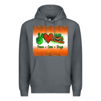 Rock peace love frogs Premium Hoodie - Jasminsmagicworld
