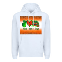 White peace love frogs Premium Hoodie - Jasminsmagicworld