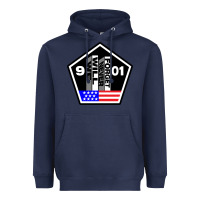 Navy 9-11 We Will Never Forget Heavyweight Hoodie - longCreatives