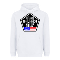 White 9-11 We Will Never Forget Heavyweight Hoodie - longCreatives