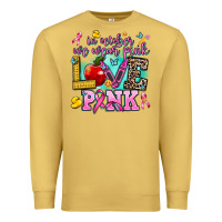 Antique Gold in october we wear pink love pink Premium Sweatshirt - AdoDesignShop
