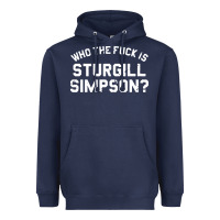 Navy who the fuck is sturgill simpson Heavyweight Hoodie - longCreatives