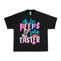 Black Oh for peeps sake Easter Day Urban Heavy Tee - CowGirlArtShop
