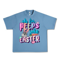 Pebble Blue Oh for peeps sake Easter Day Urban Heavy Tee - CowGirlArtShop