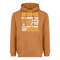 Meerkat dog t  shirt home is where the dog hair stick funny  gift t  shirt Heavyweight Hoodie - longCreatives
