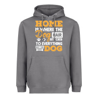Storm dog t  shirt home is where the dog hair stick funny  gift t  shirt Heavyweight Hoodie - longCreatives