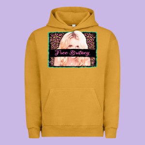 Free Britney Leopard Glitter Urban Hoodie Designed By Adodesignshop