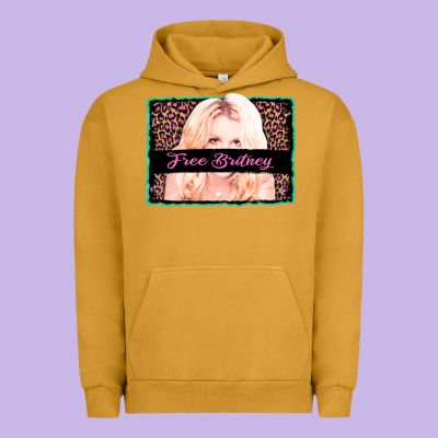 Free Britney Leopard Glitter Urban Hoodie Designed By Adodesignshop