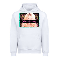White free britney leopard glitter Urban Hoodie - AdoDesignShop