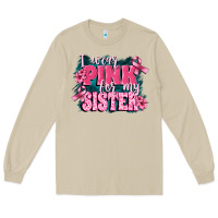 Mushroom i wear pink for my sister Long Sleeve Tee - FaDigitalArtStudio