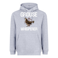 Heather Grey Ruffed Grouse Hunting Bird Spruce Grouse Heavyweight Hoodie - longCreatives