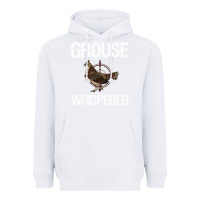 White Ruffed Grouse Hunting Bird Spruce Grouse Heavyweight Hoodie - longCreatives
