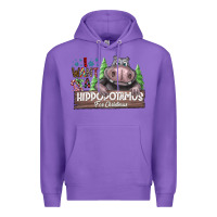 Purple IWant Hippopota maps For Christmas Premium Hoodie - CowhideDigitalArt