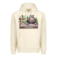 Sandshell IWant Hippopota maps For Christmas Premium Hoodie - CowhideDigitalArt