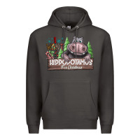 Smoke IWant Hippopota maps For Christmas Premium Hoodie - CowhideDigitalArt