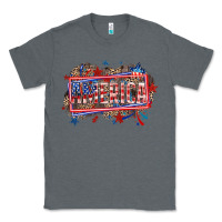 Charcoal Heather America Classic Tee - HowdyJamesFarm