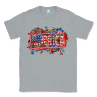 Heather Grey America Classic Tee - HowdyJamesFarm