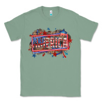 Sage America Classic Tee - HowdyJamesFarm