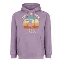 Lavender Skater - This Is How I Roll Retro Skateboard Gift Heavyweight Hoodie - longCreatives