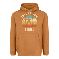 Meerkat Skater - This Is How I Roll Retro Skateboard Gift Heavyweight Hoodie - longCreatives