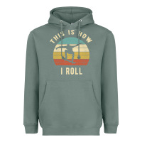 Sage Skater - This Is How I Roll Retro Skateboard Gift Heavyweight Hoodie - longCreatives