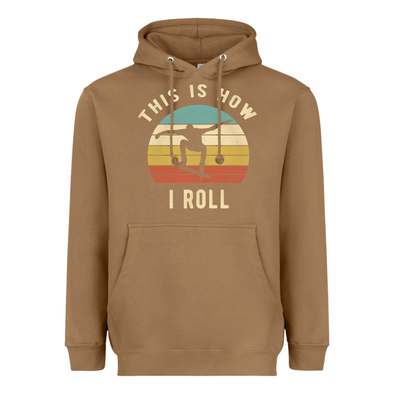 Skater - This Is How I Roll Retro Skateboard Gift Heavyweight Hoodie by longCreatives | Teevron