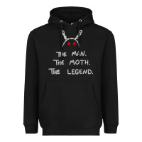 Black The Man The Moth The Legend Mothman Heavyweight Hoodie - longCreatives