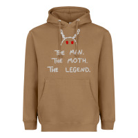 Toasted Coconut The Man The Moth The Legend Mothman Heavyweight Hoodie - longCreatives