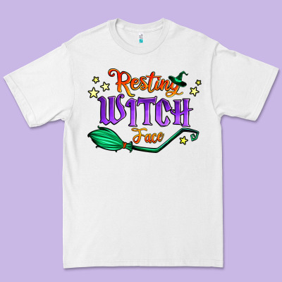 Resting Witch Face Premium Tee Designed By Jasminsmagicworld