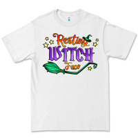 White resting witch face Premium Tee - Jasminsmagicworld