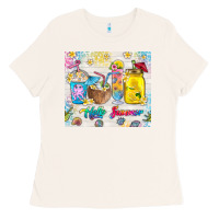 Bone hello summer coffee cups Ladies Tee - TumblerDesignByShophia