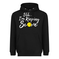 Black Scorekeeper Softball Team Scorebook Keeper Raglan Baseball Heavyweight Hoodie - longCreatives