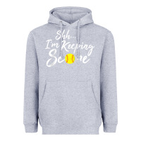 Heather Grey Scorekeeper Softball Team Scorebook Keeper Raglan Baseball Heavyweight Hoodie - longCreatives